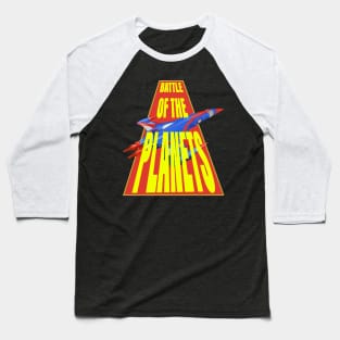 Battle Of The Planets Yellow and Red Baseball T-Shirt